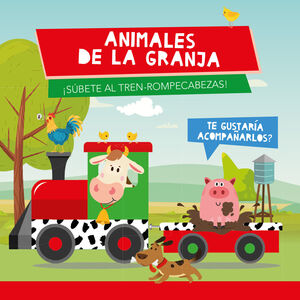 ANIMALES DE LA GRANJA TREN ROMPECABEZAS